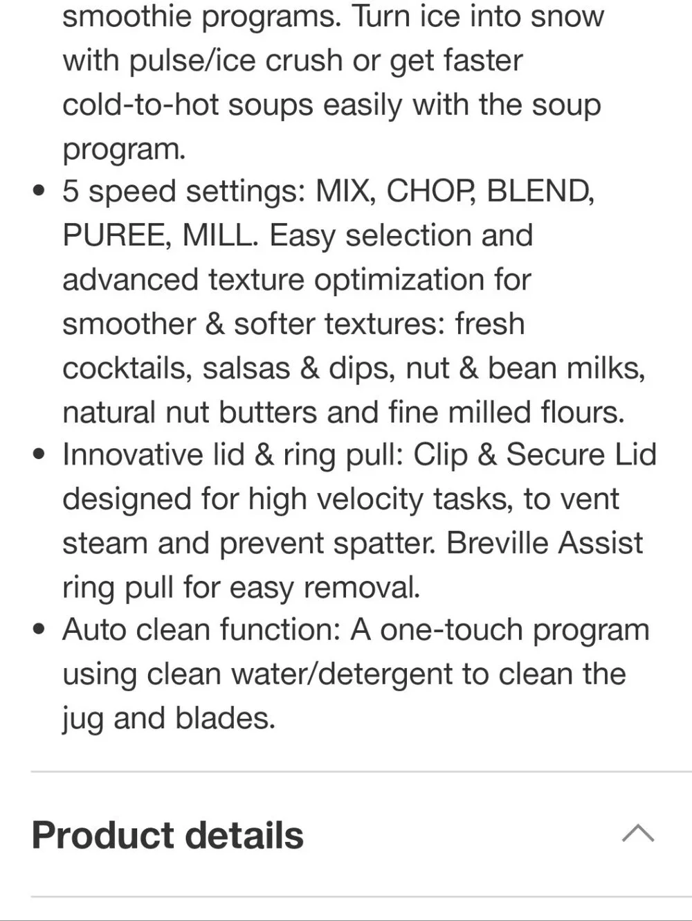 Breville The Q Blender- Smoked Hickory